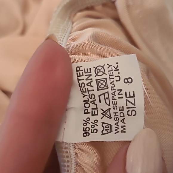 Pink mock neck ruched midi dress - Picture 5 of 5